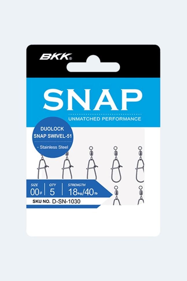 Вертлюг BKK Duolock Snap Swivel-51 -SN-1030 №00 купить,NaN