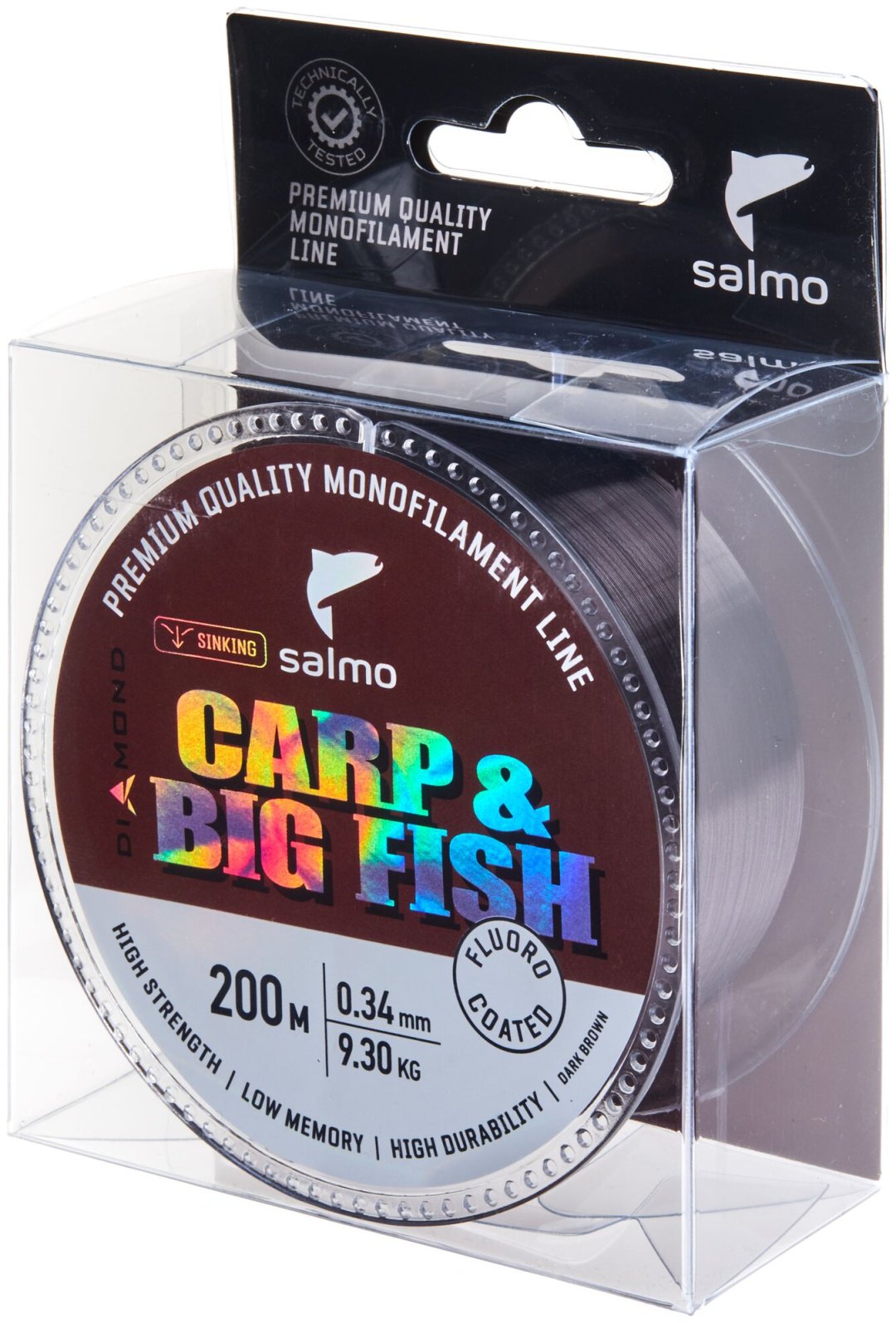 Леска Salmo монофильная 4039-034 0.34 мм коричневый купить,NaN