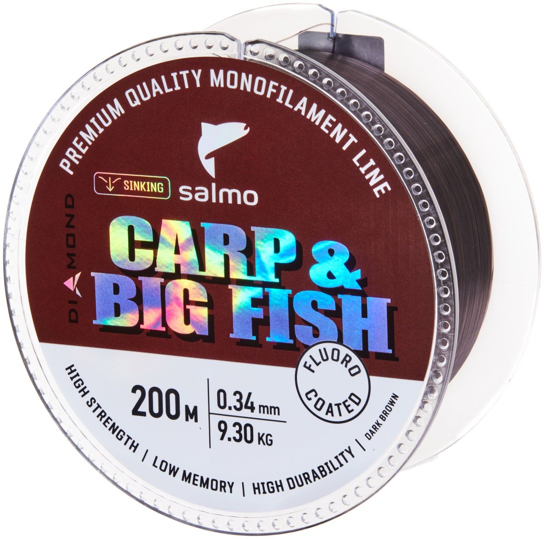Леска Salmo монофильная 4039-034 0.34 мм коричневый купить,NaN