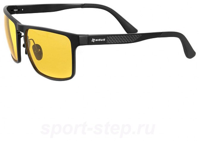 Спортивные очки NISUS Очки поляризационные в жест.чехле N-OP-LZ0320-Y черный купить,NaN
