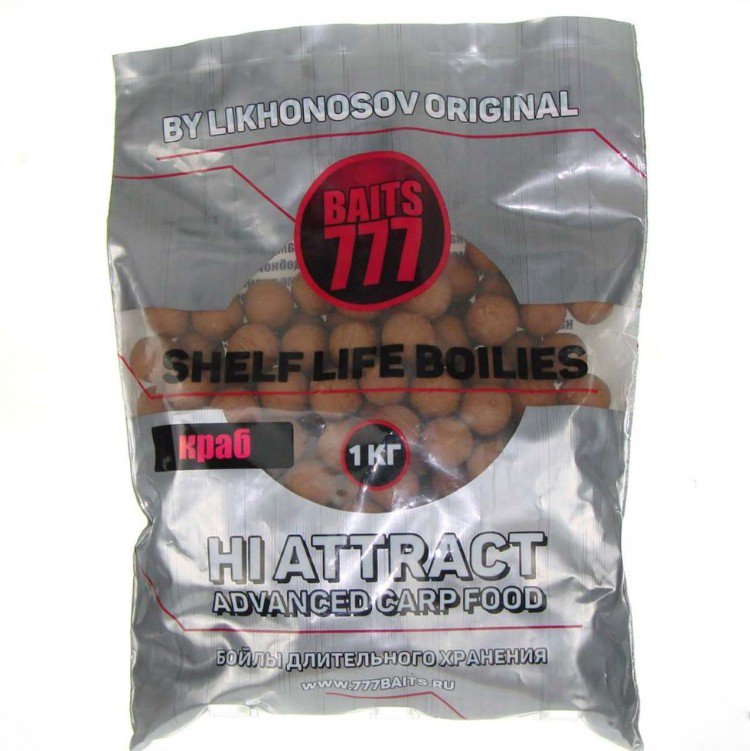 Бойлы Baits 777 20мм 1 кг Краб купить,NaN