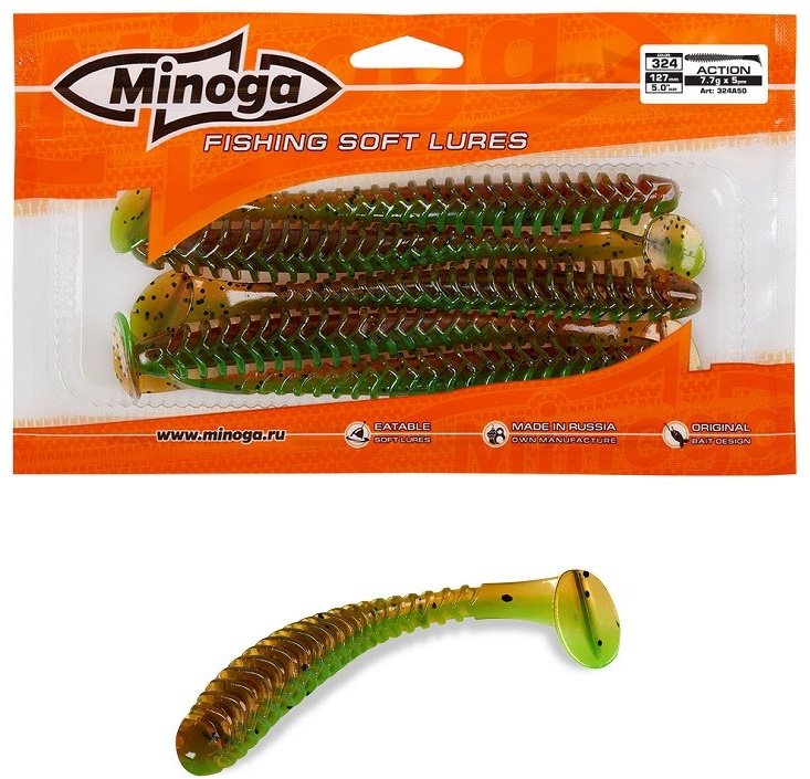 Мягкая приманка Minoga Приманка Action 5,0 (5шт) цвет 226 5 шт купить,NaN