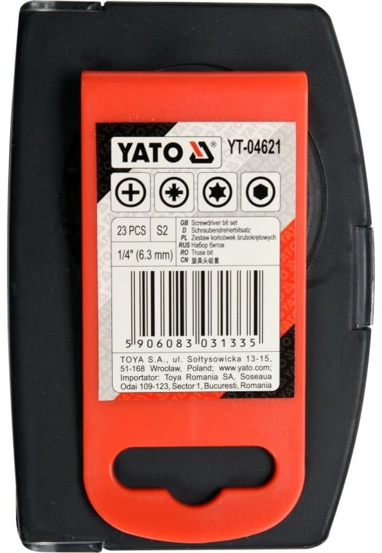 YATO набор бит YT-04621 Набор бит YATO/Артикул YT-04621 23 шт купить,NaN