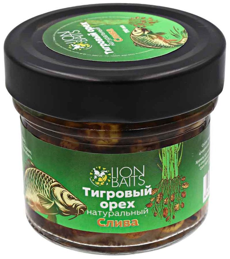 Прикормка Lion Baits Тигровый орех консервированный LBTOS-005 Слива 0.11 кг купить,NaN
