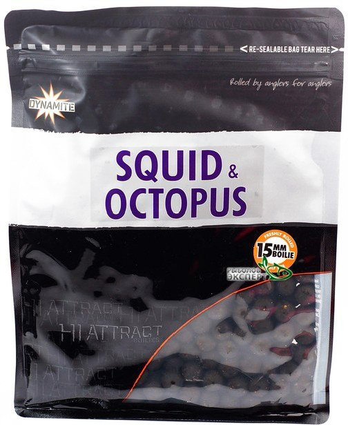 Бойлы Dynamite  Baits  Squid & Octopus 15мм 1 кг  купить,NaN