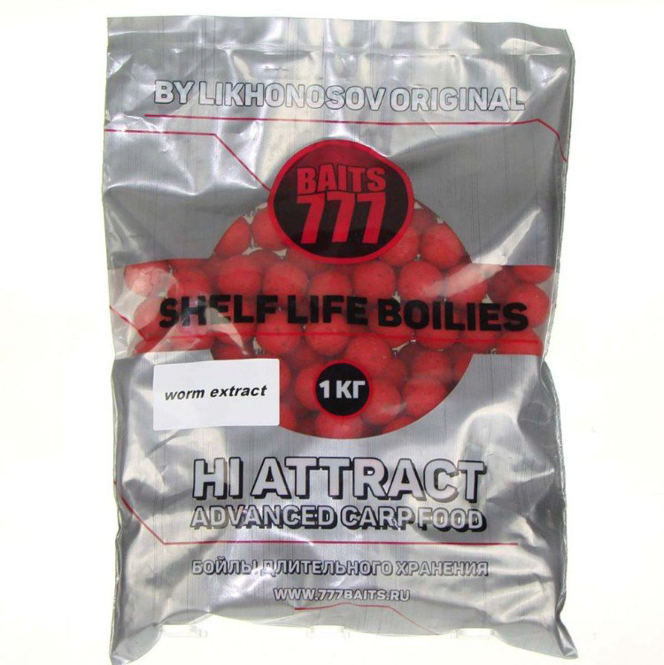 Бойлы Baits 777 20мм 1 кг Worm Extract купить,NaN