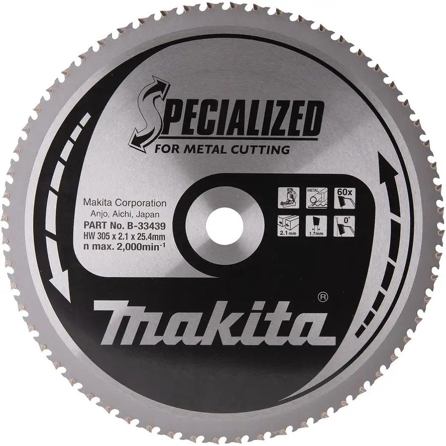 Пильный диск по стали Makita B-33439, 305x25.4 мм, 60Т купить,NaN