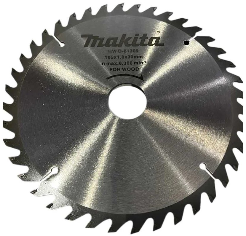 Пильный диск по дереву Makita D-81309, 185x30 мм, 40Т купить,NaN