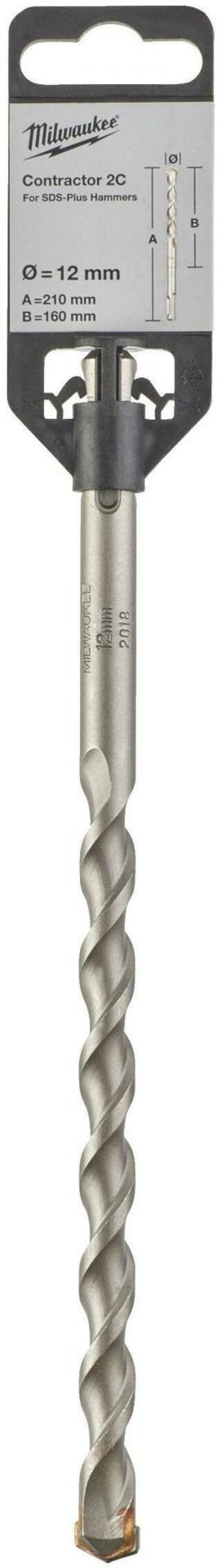 Бур SDS-plus Milwaukee 4932471237, 12х210 мм, 1 шт купить,NaN