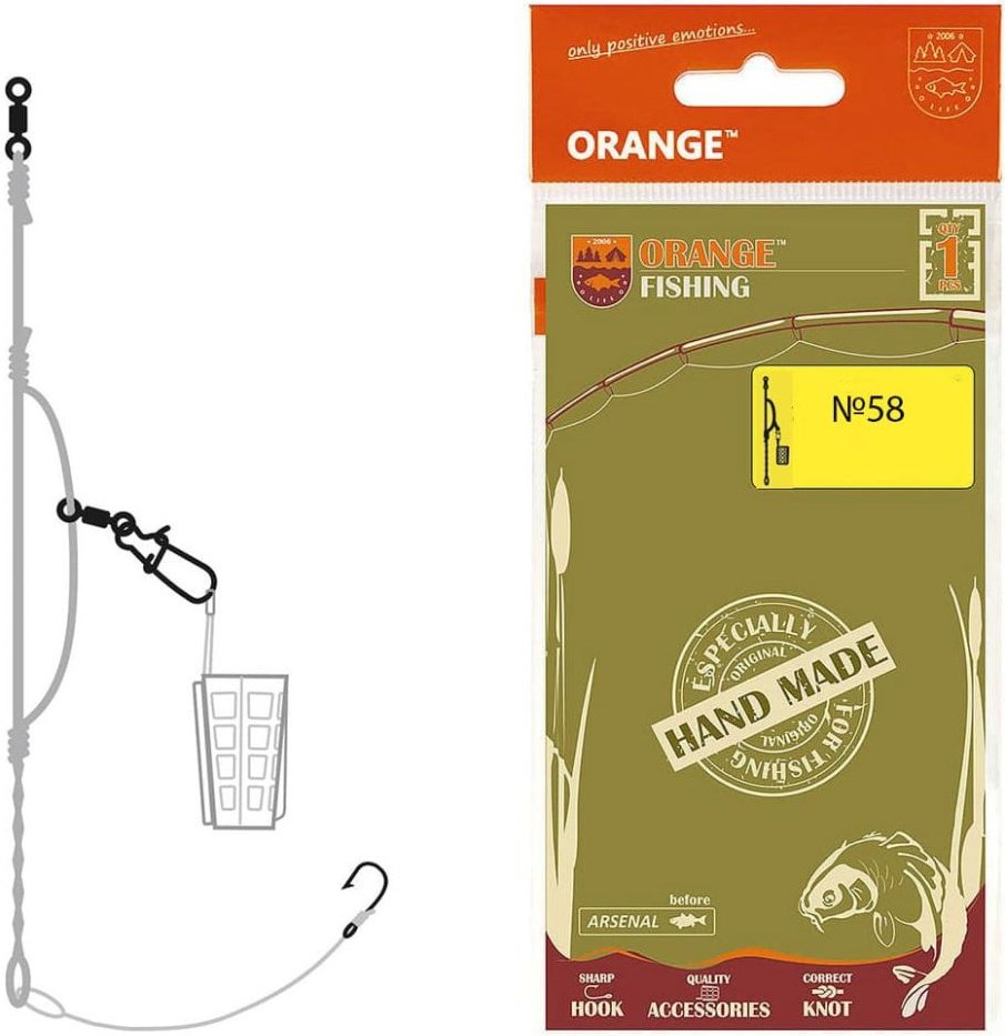 Оснастка Orange Carp Assymetric Loop Fluorocarbon 50 см купить,NaN