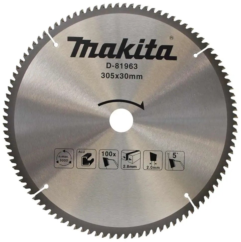 Пильный диск по алюминию Makita D-81963, 305x30 мм, 100Т купить,NaN