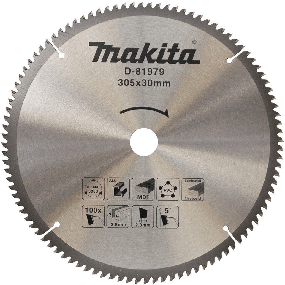 Пильный диск по ЛДСП и МДФ Makita D-81979, 305x30 мм, 100Т купить,NaN
