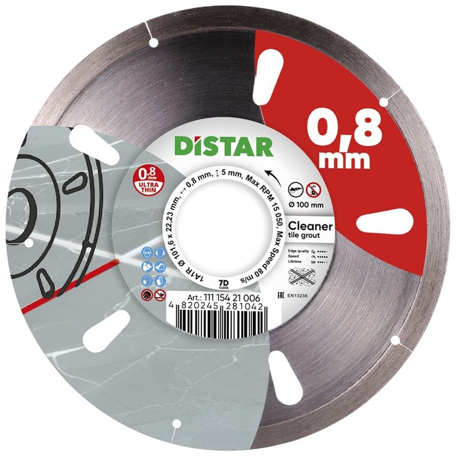 Диск отрезной алмазный 100x22.23х0.8 мм, Distar Cleaner 101 купить,NaN