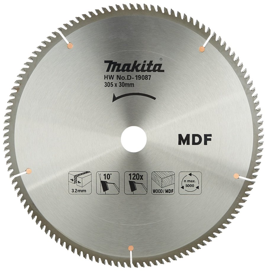 Пильный диск по дереву Makita D-19087, 305x30 мм, 120Т купить,NaN
