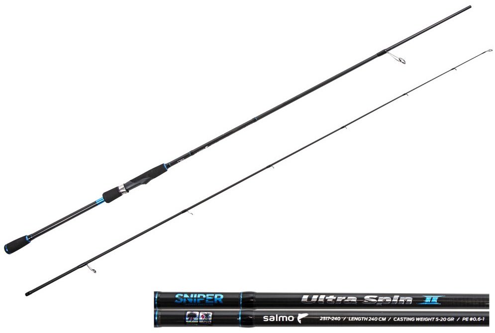 Удилище Salmo Sniper Ultra Spin II 20 2517-240 спиннинговое 2.4 м купить,NaN