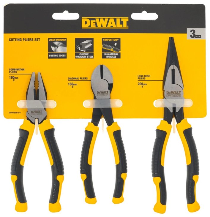 DeWALT набор губцевого инструмента DWHT82813-0 160 мм купить,NaN