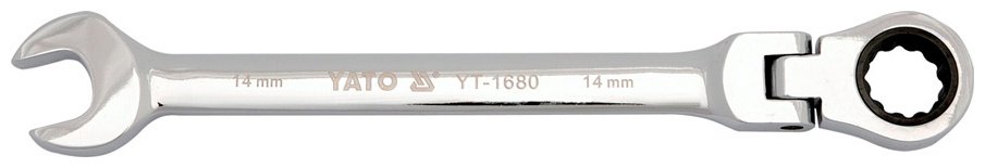 YATO ключ комбинированный трещоточный 14 мм YT-1680, 1 шт купить,NaN