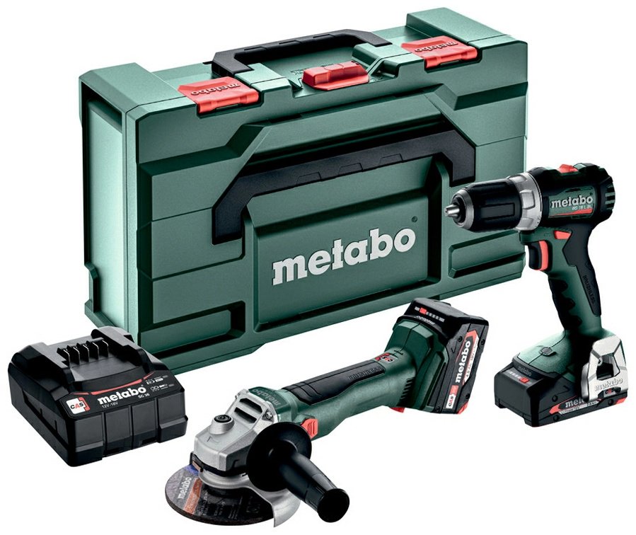 Наборы электроинструментов Metabo Combo Set 2.6.5 18 V (BS 18 L BL + W 18 L BL 9-125) (685233000) 2 в 1 купить,NaN
