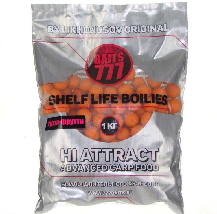 Бойлы Baits 777 20мм 1 кг Тути-Фрути купить,NaN