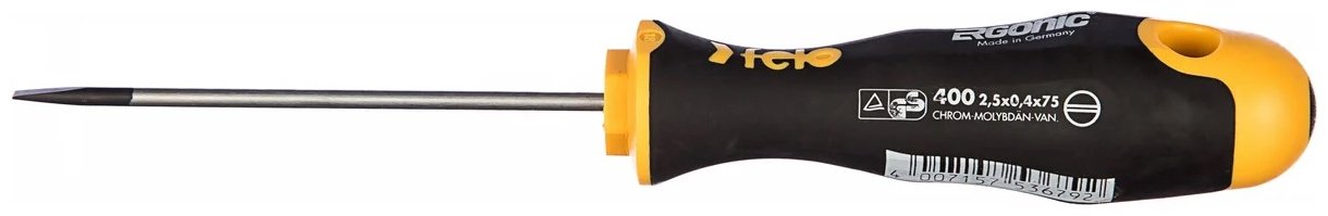 Felo отвертка 40002210 SL2.5х75 мм купить,NaN