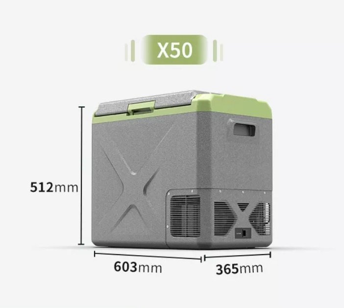 Автохолодильник Alpicool компрессорный X50 50 л серый, зеленый купить,NaN