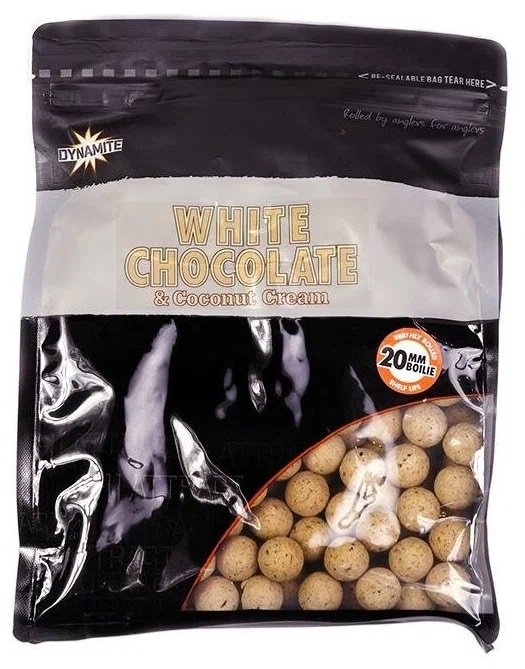 Бойлы Dynamite Baits White Chocolate & Coconut Cream  20мм 1 кг купить,NaN