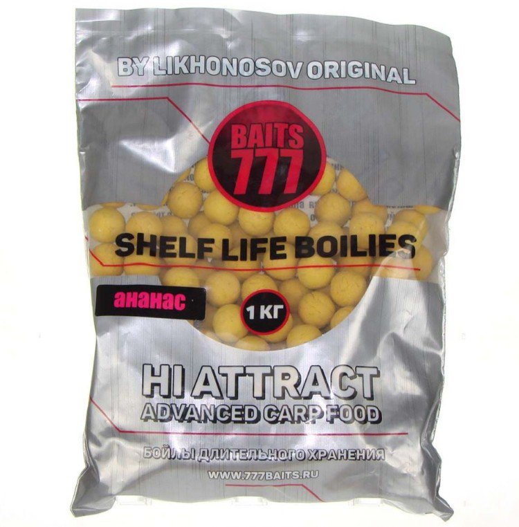 Бойлы Baits 777 20мм 1 кг Ананас купить,NaN