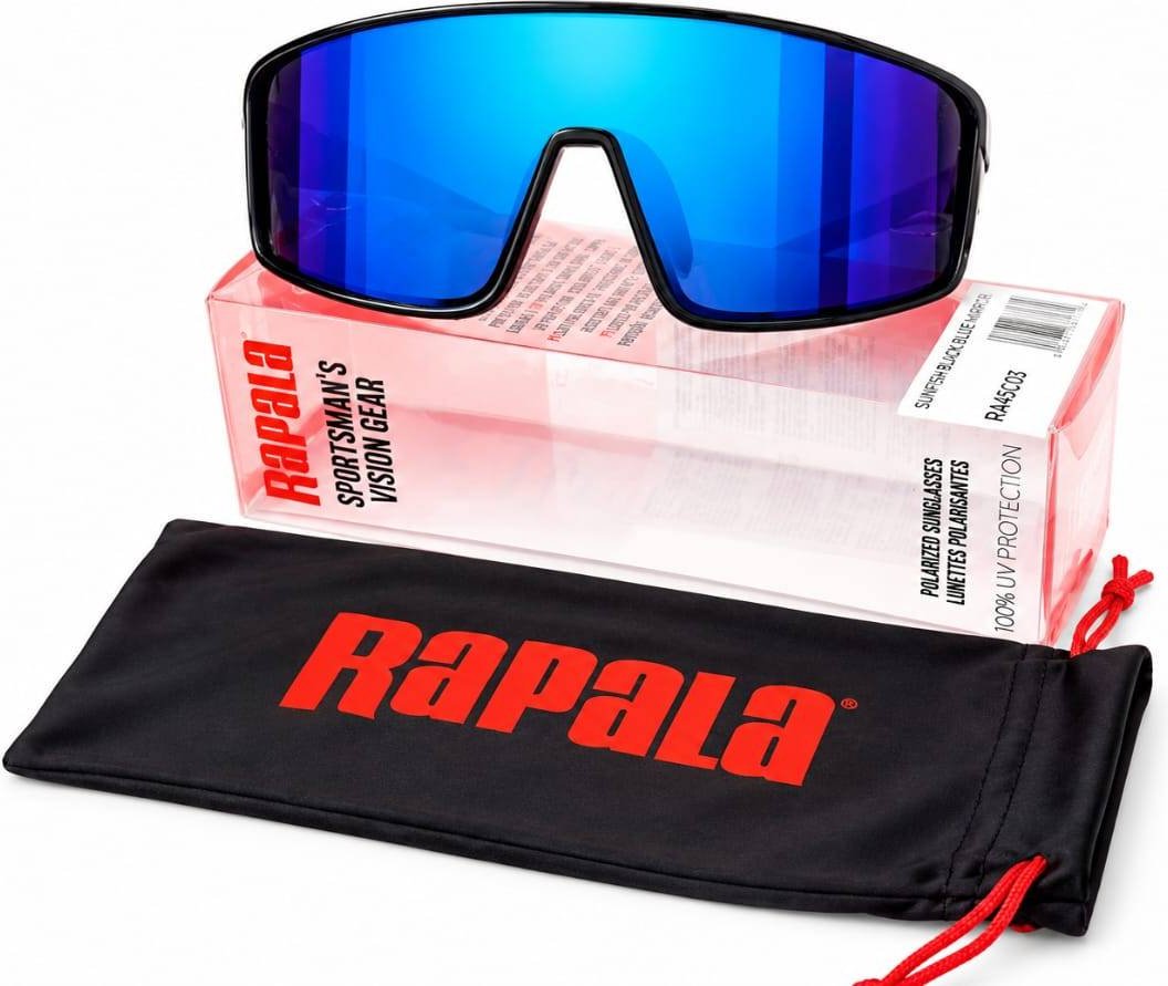 Спортивные очки Rapala SUNFISH BLACK BLUE MIRROR, RA45C03 голубой купить,NaN