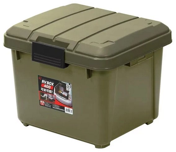 IRIS Ohyama ящик BOX RV400-Хаки (42х37х33 см) купить,NaN