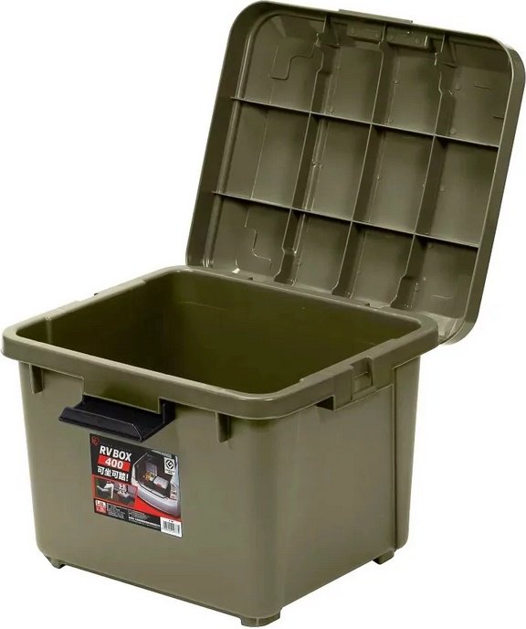 IRIS Ohyama ящик BOX RV400-Хаки (42х37х33 см) купить,NaN