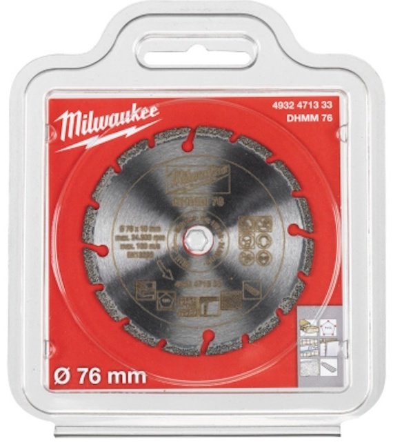 Диск отрезной алмазный 76x10х1.2 мм, Milwaukee 4932471333 купить,NaN