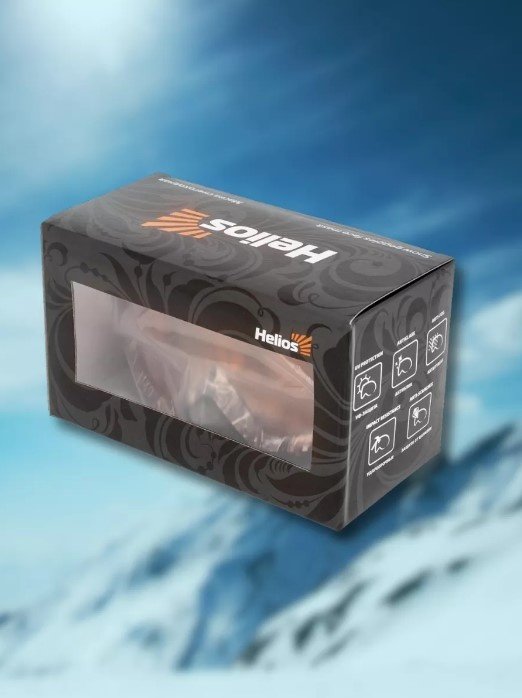 Маска горнолыжная Helios HS-MT-016 черный размер 20 купить,NaN