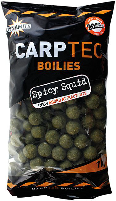 Бойлы Baits Dynamite CarpTec 20мм 1 кг  Spicy Squid купить,NaN