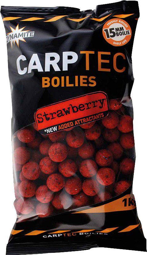 Бойлы Dynamite  Baits Strawberry CarpTec  15мм 1 кг купить,NaN