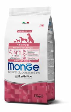 Сухой корм Monge P&J со вкусом говядины 2,5 кг