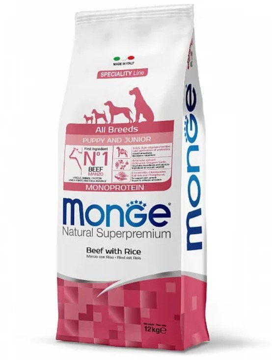 Сухой корм Monge P&J со вкусом говядины 12 кг