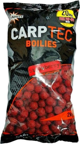 Бойлы Dynamite Baits  Strawberry CarpTec 20мм 2 кг  купить,NaN