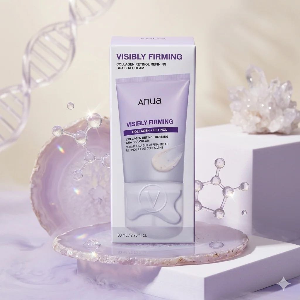Anua крем Visible Firming Collagen Retinol gua sha cream для лица 80 мл купить,NaN