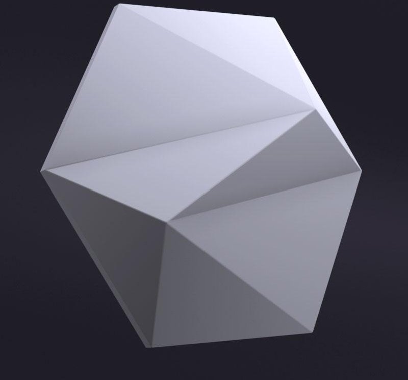 Панель 3D для стен Камелот Панель Гранд белая