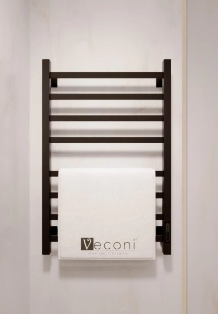 Полотенцесушитель Veconi электрический B8040B-A, лесенка 40x80 см