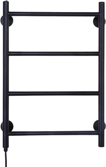 Полотенцесушитель Оптима электрический Elpst4l-4060-black-m, лесенка 40x60 см