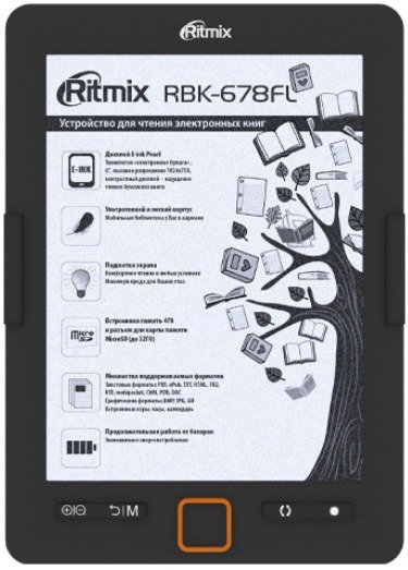 Электронная книга Ritmix RBK-678FL черный