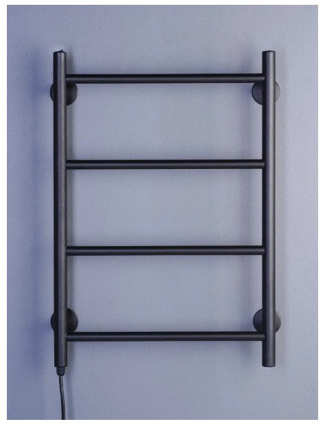 Полотенцесушитель Оптима электрический Elpst4l-4060-black-m, лесенка 40x60 см