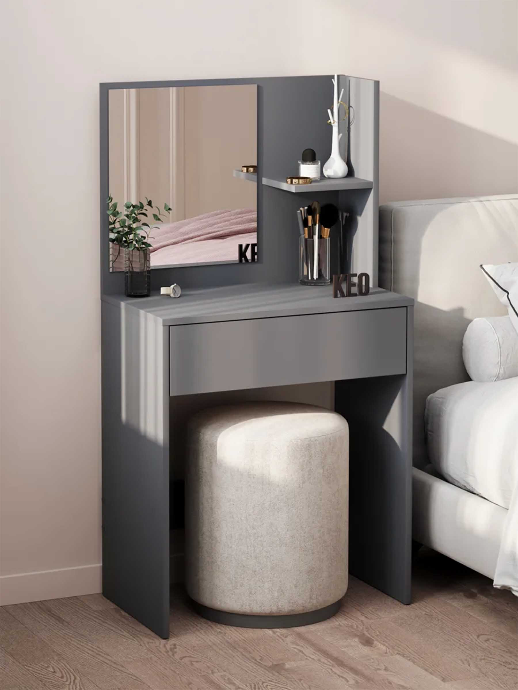 Туалетный столик Кео BHK22245 серый купить,NaN