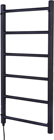 Полотенцесушитель ОЛИМП электрический Elpst6-4080-black-m, лесенка 40x80 см