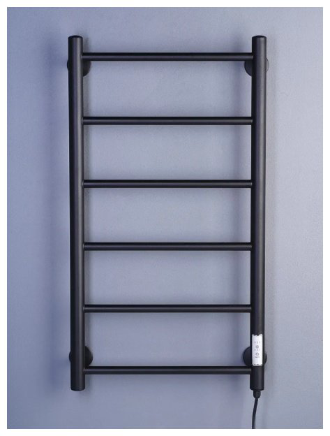 Полотенцесушитель ОЛИМП электрический Elpst6-4080-black-m, лесенка 40x80 см купить,80780