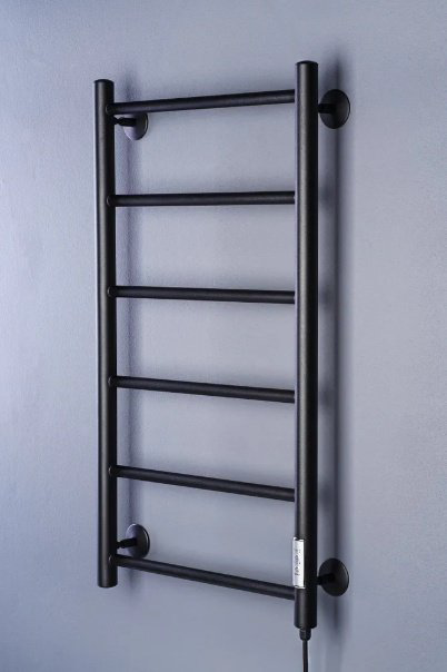 Полотенцесушитель ОЛИМП электрический Elpst6-4080-black-m, лесенка 40x80 см купить,80780