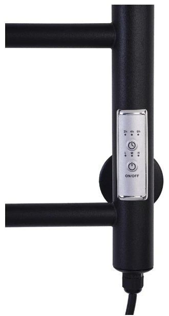 Полотенцесушитель ОЛИМП электрический Elpst6-4080-black-m, лесенка 40x80 см