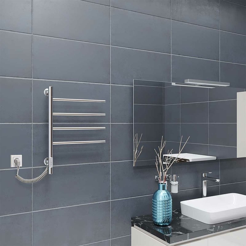 Полотенцесушитель Vincea электрический VTD-1S1CE, лесенка 43x60 см