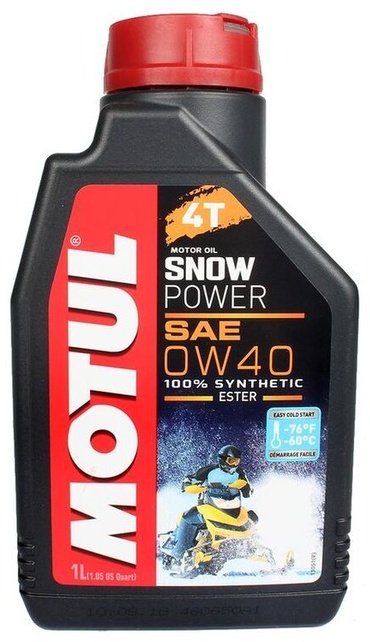 Моторное масло Синтетическое Motul 4T Snowpower 0W-40 1 л купить,NaN